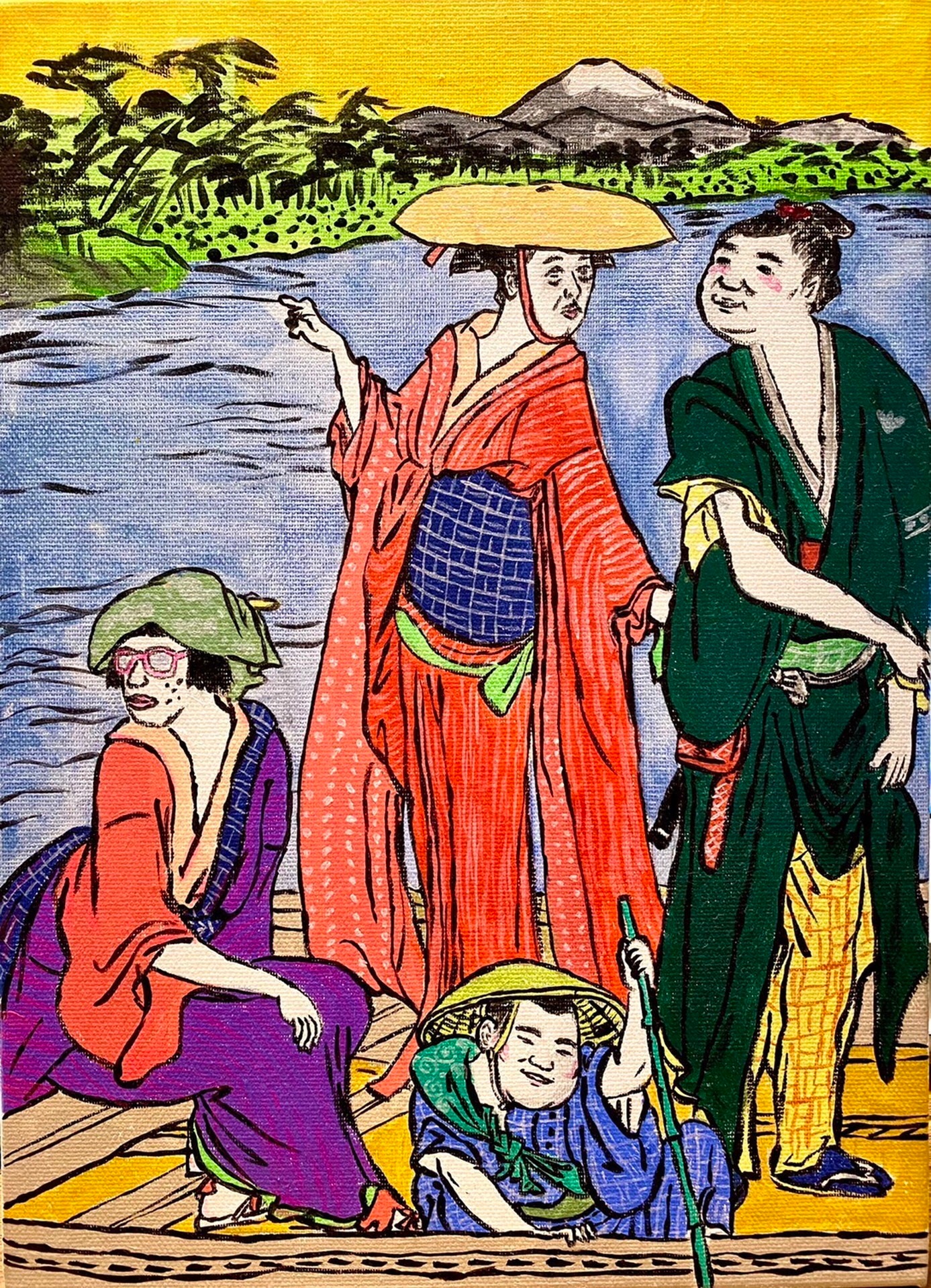 「酒井藍・個展・ドキッ！」の展示作品。