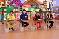 （左から）博多華丸・大吉、千鳥・大悟、千原ジュニア。(c)関西テレビ
