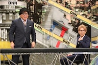 カンニング竹山と藤井流星。(c)フジテレビ