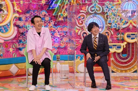 （左から）アンガールズ田中、蛍原徹。(c)テレビ朝日