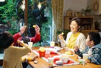 CM撮影中の様子。