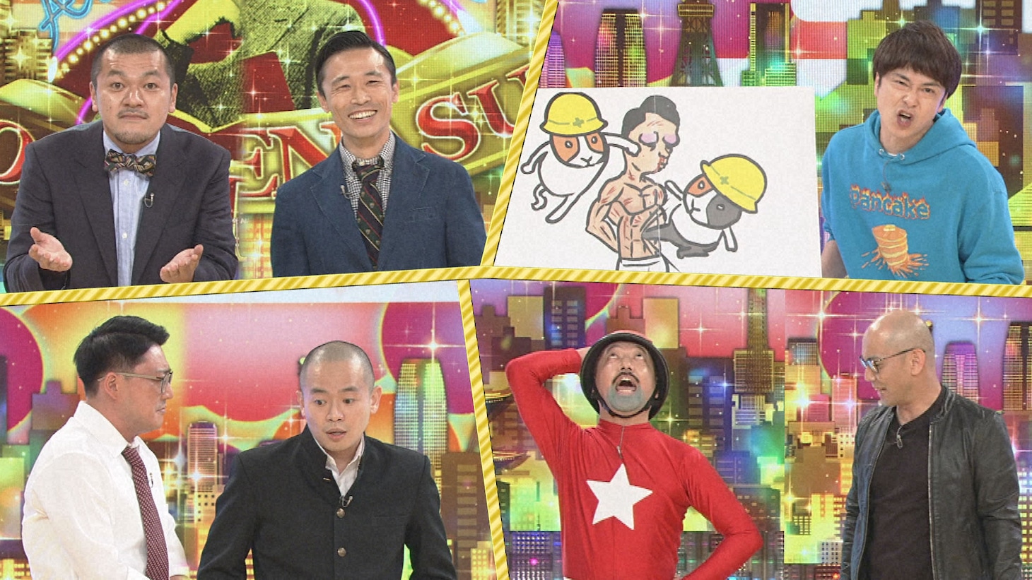 カミナリ、大谷健太、5GAP、ゾフィー（左上から時計回りに）。
