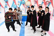 (左から)よゐこ濱口、藤井直樹、加藤史帆、東大王チーム。(c)TBS