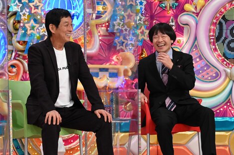 明石家さんまと蛍原徹。(c)テレビ朝日