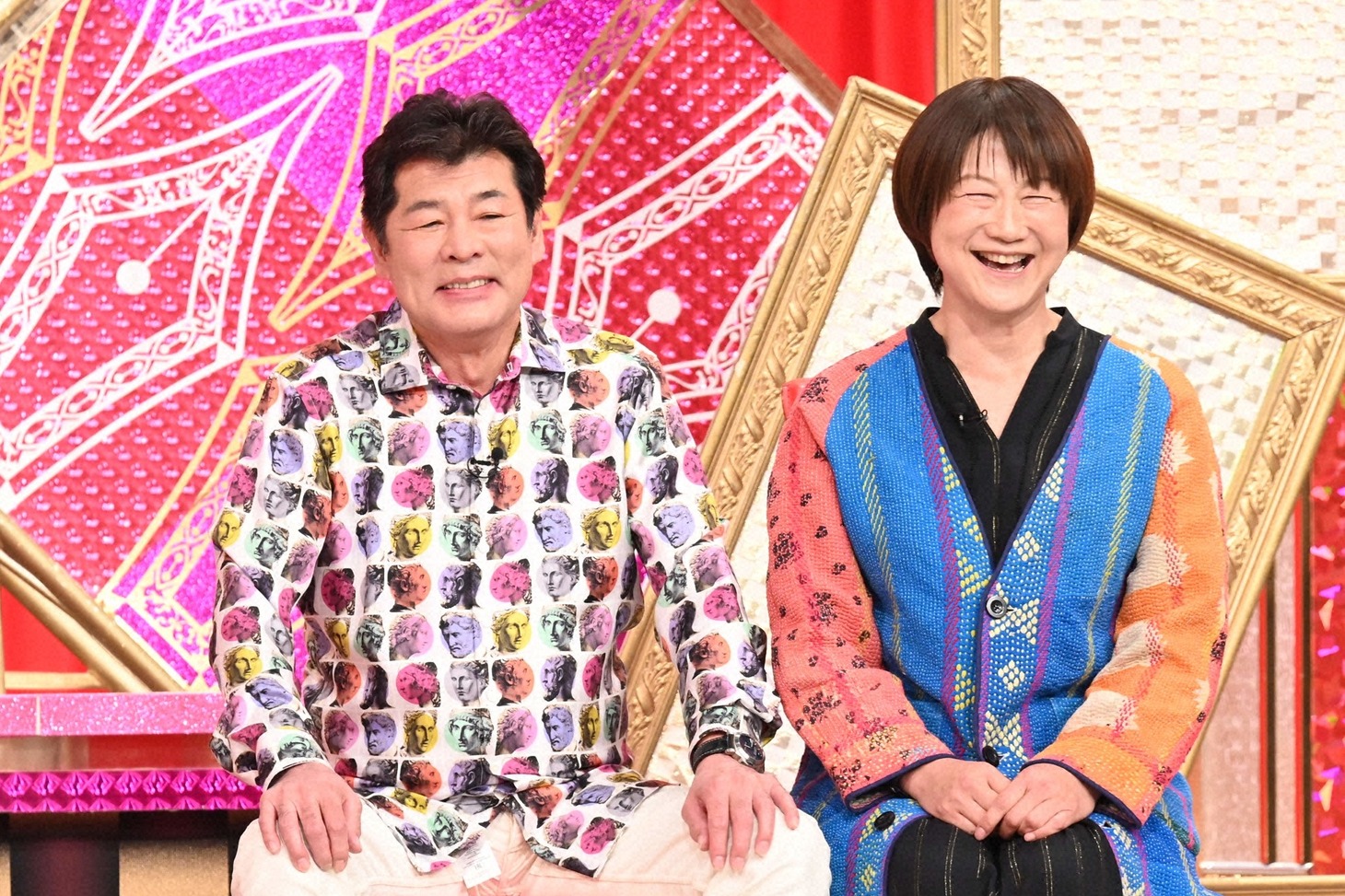 左から赤井英和、赤井佳子。(c)日本テレビ