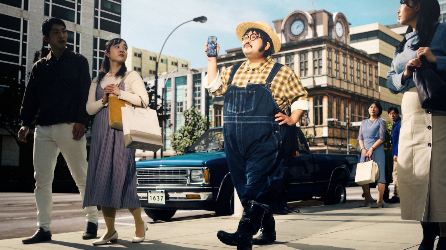 WebCM「レジェフェス2021戦闘力5おじさん篇」より。