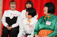 「女芸人No.1決定戦 THE W 2021」決勝進出者会見の様子。