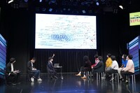 「M-1グランプリを科学する！」キックオフイベントの様子。