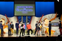 よしもと漫才劇場7周年＆森ノ宮よしもと漫才劇場1周年記念記者会見の様子。