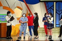 よしもと漫才劇場7周年＆森ノ宮よしもと漫才劇場1周年記念記者会見の様子。