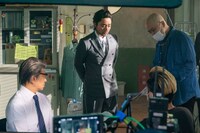 「Airワーク 採用管理」新CM「出会い」編の撮影中の様子。