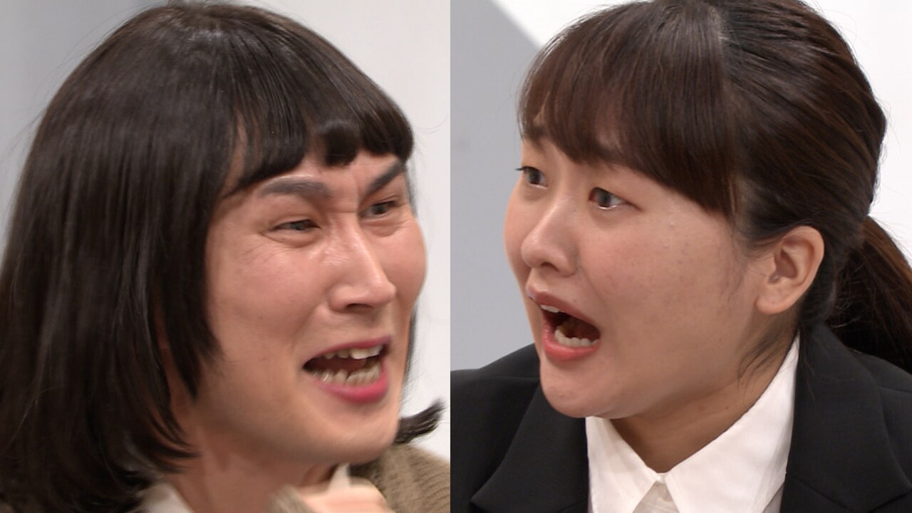左からシソンヌじろう、吉住。(c)日本テレビ - 「堪らなく興奮