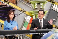 小澤陽子アナとアリタ哲平。(c)フジテレビ