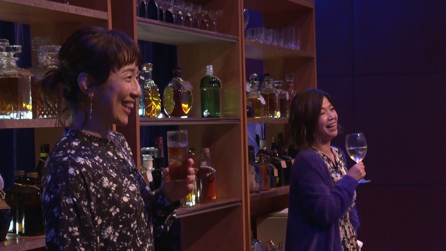 浜口京子とオアシズ大久保。(c)テレビ朝日