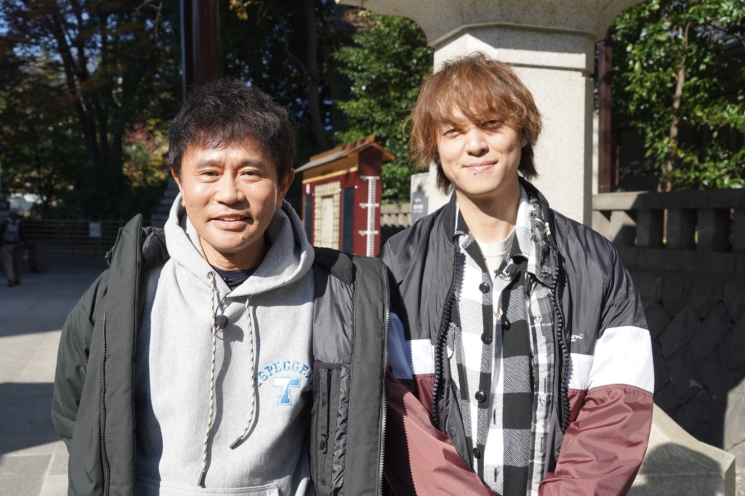 左からダウンタウン浜田、丸山隆平（関ジャニ∞）。