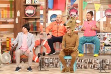 （前列左から）今田耕司、ネプチューン堀内と、鬼越トマホーク（後列）。(c)フジテレビ