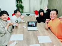 昨年12月放送の「ティモンディの決起集会」にランジャタイが出演した様子。