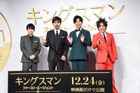 左から梶裕貴、小澤征悦、ぺこぱ。