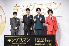 左から梶裕貴、小澤征悦、ぺこぱ。