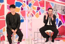 アンジャッシュ児嶋と千鳥・大悟。(c)フジテレビ