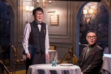 CM撮影中のシソンヌ。