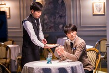 CM撮影中のジャルジャル。