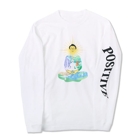 「あられもないポジティブ」ロングスリーブTシャツ