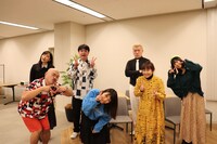 松竹芸能YouTube企画の撮影に参加した芸人たち。