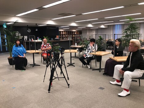 YouTube企画撮影中の様子。