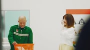 コント撮影中の様子。