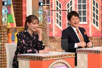 （左から）トラウデン直美、林修。(c)テレビ朝日
