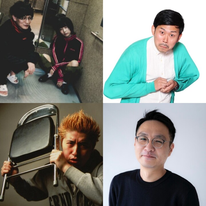 （左上から時計回りに）NaNoMoRaL、岡野陽一、南波一海、吉田豪。