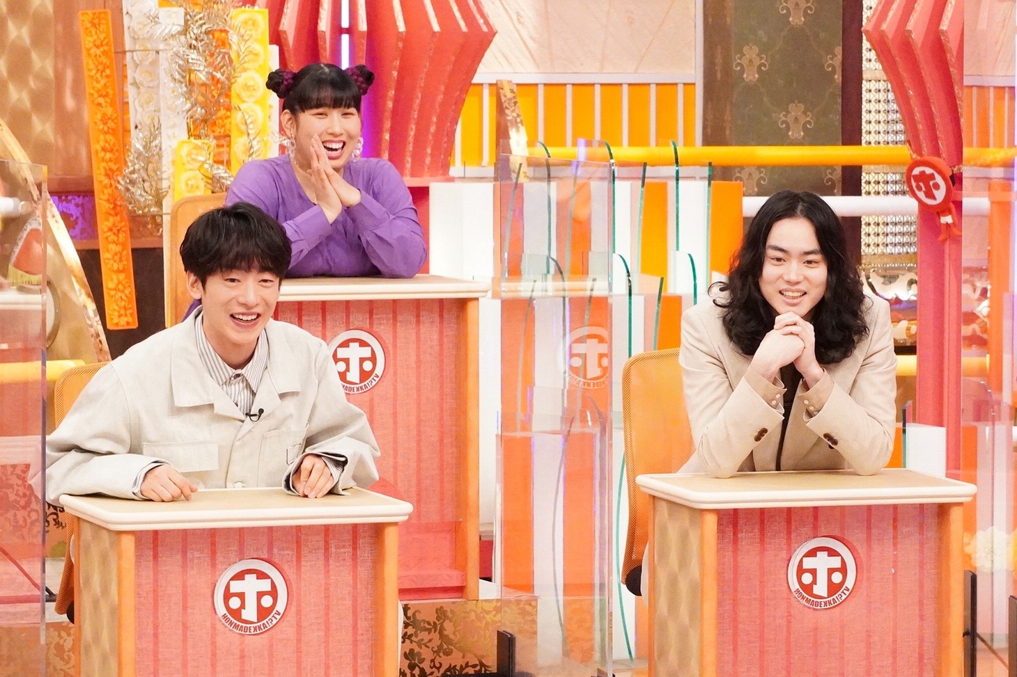 （左から）DJ 松永、3時のヒロインゆめっち、菅田将暉。(c)フジテレビ