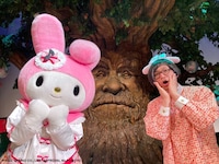 松原タニシとマイメロディ。