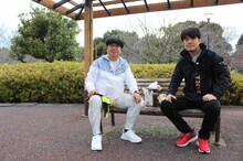 「バナナマン日村が歩く！ ウォーキングのひむ太郎」に出演する（左から）バナナマン日村、土田晃之。(c)BS朝日