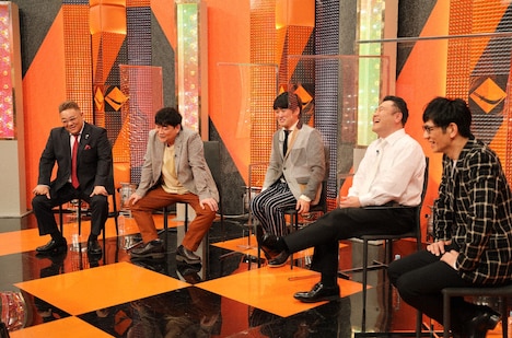 （左から）サンドウィッチマン、劇団ひとり、アンタッチャブル。(c)テレビ朝日