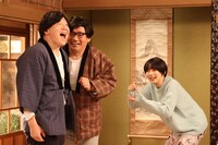 （左から）キャイ～ン・ウド鈴木、ずん飯尾、池田エライザ。(c)フジテレビ