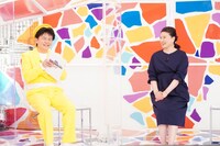 千鳥ノブと島崎和歌子。(c)フジテレビ