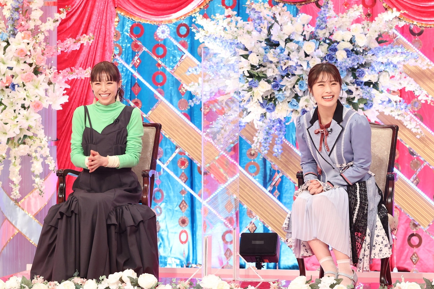 若槻千夏と渋谷凪咲。(c)フジテレビ