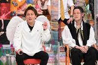 狩野英孝とアインシュタイン稲田。(c)テレビ朝日