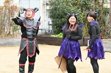 チョコレートプラネット長田とガンバレルーヤ。(c)中京テレビ