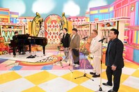 （左から）山崎育三郎、バナナマン、サンドウィッチマン。(c)TBS