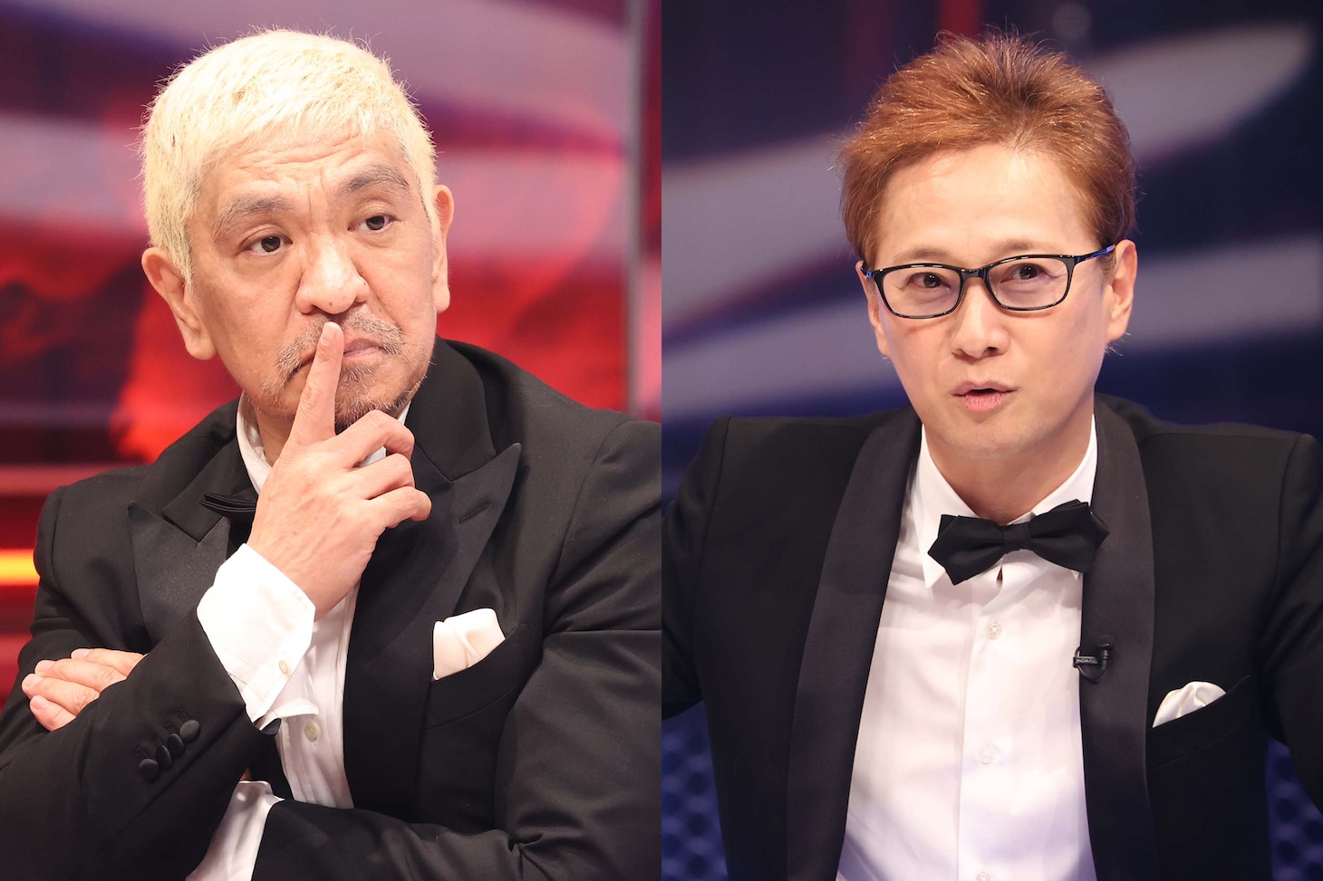 （左から）松本人志、中居正広。(c)フジテレビ