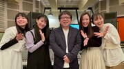 左から我妻三輪子、福田麻由子、キャイ～ン天野、榎木さりな、朝見心。