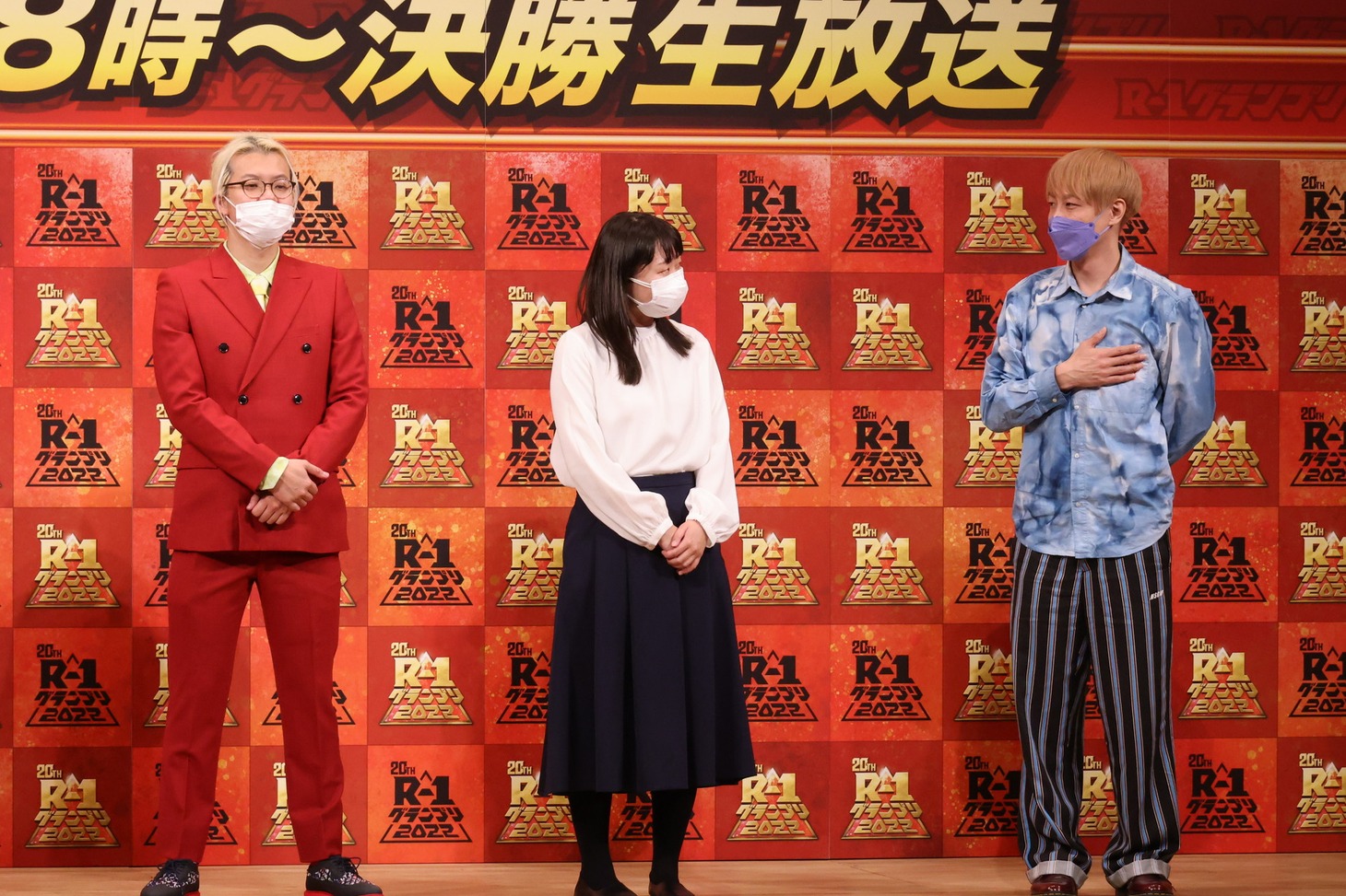 （左から）ZAZY、吉住、お見送り芸人しんいち。(c)関西テレビ