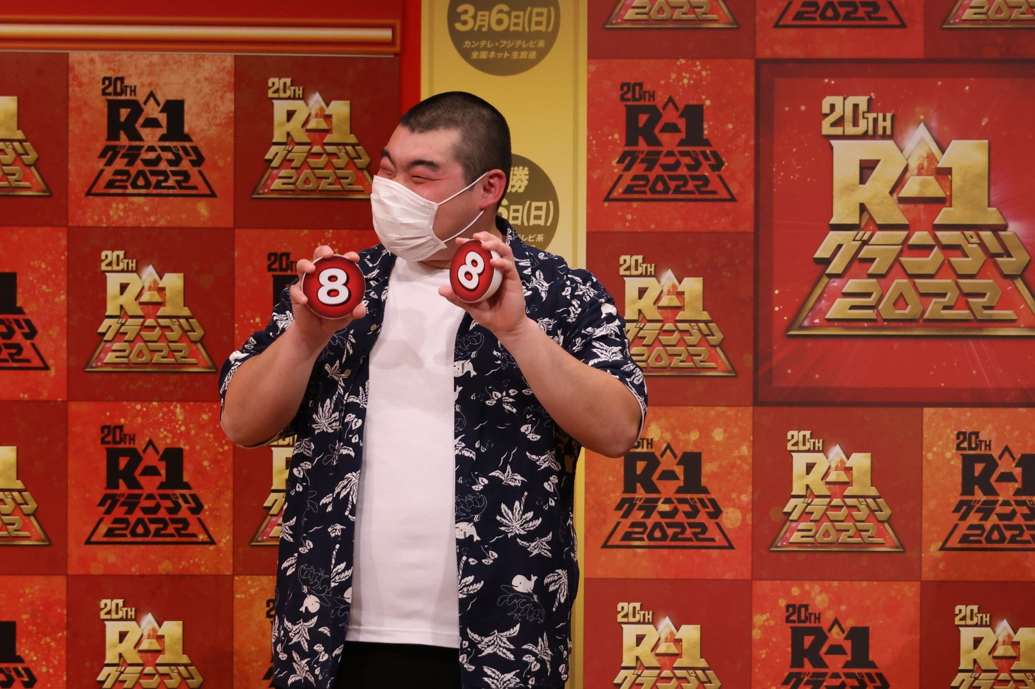 ネタ順の8番を引く金の国 渡部おにぎり。(c)関西テレビ