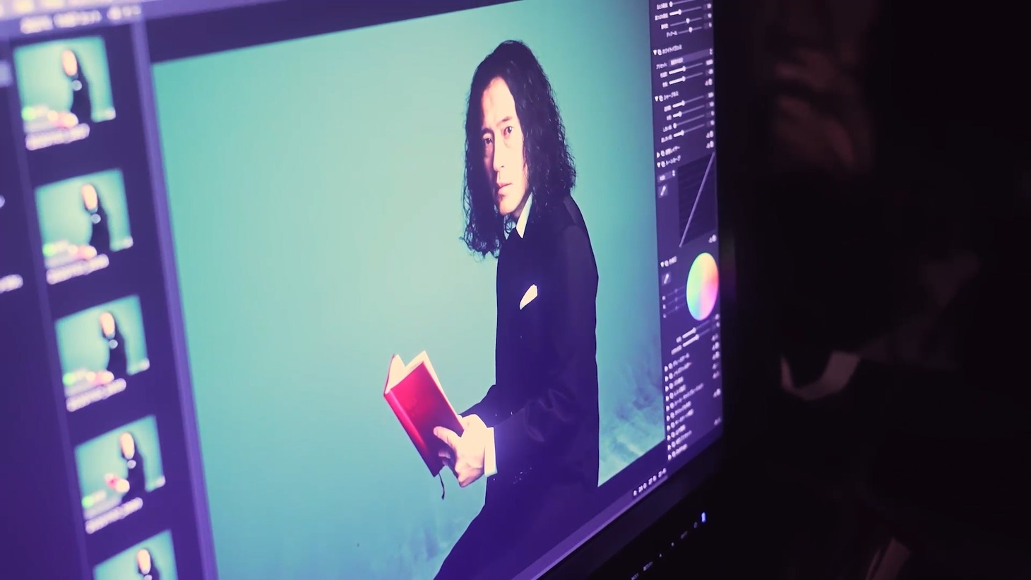 CM「ORIX MONEY 心を決めた人々」編の撮影中より。