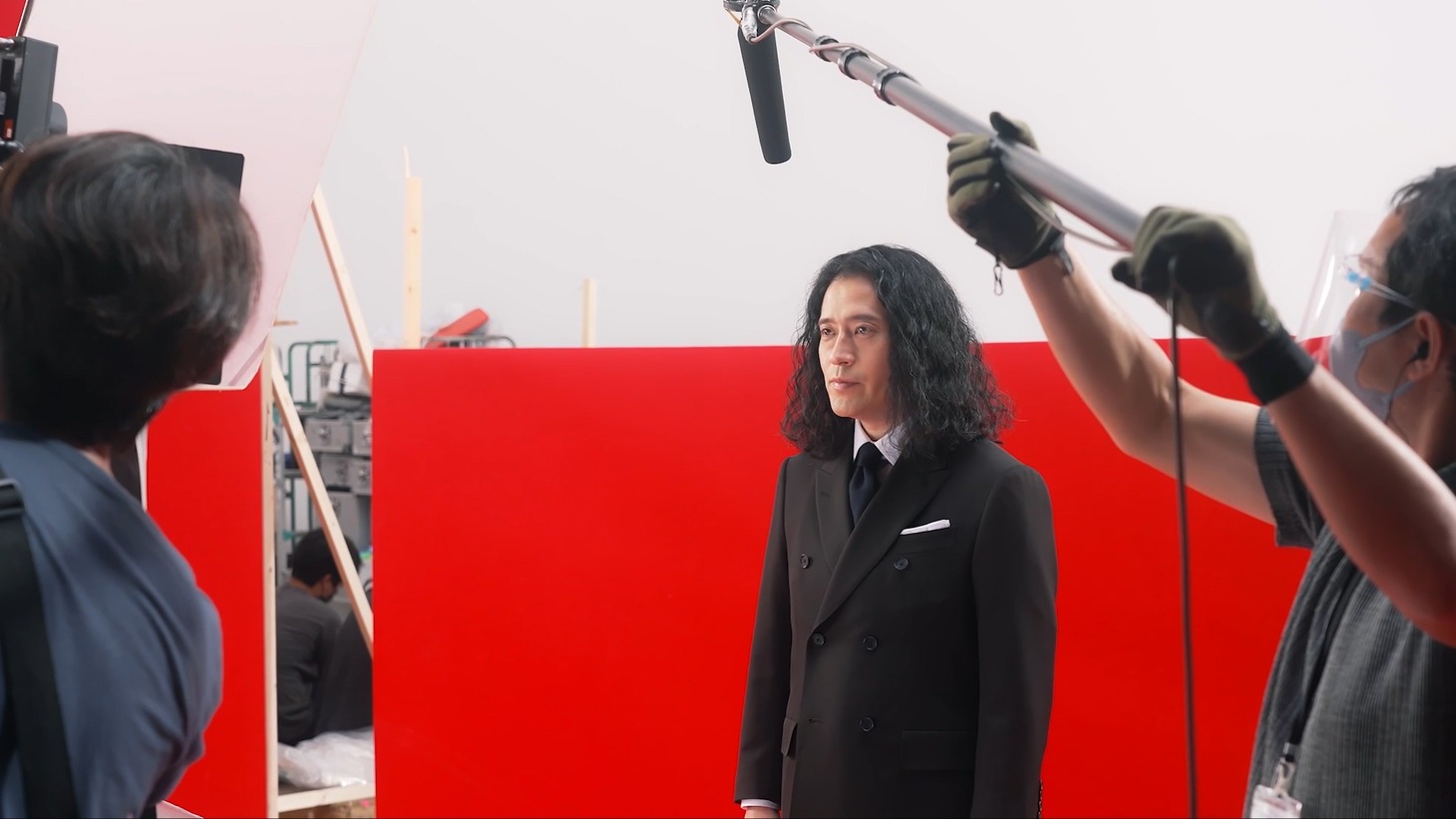 CM「ORIX MONEY 心を決めた人々」編の撮影中より。