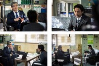 CM「面接」編の撮影中の様子。