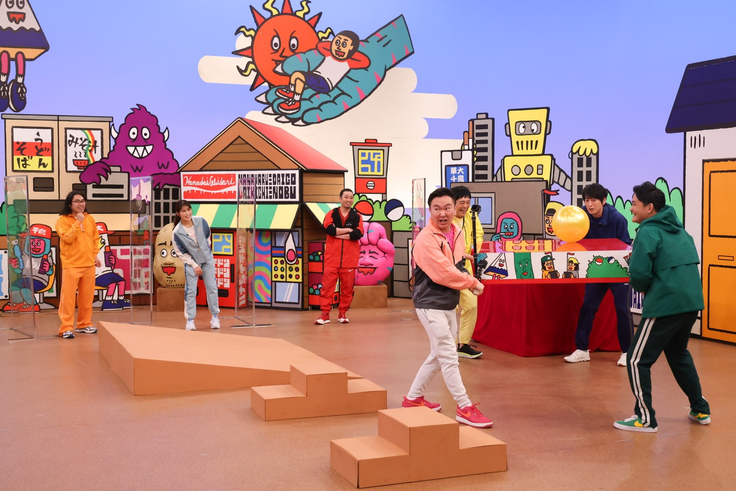 「おみこしバランス」のワンシーン。(c)関西テレビ